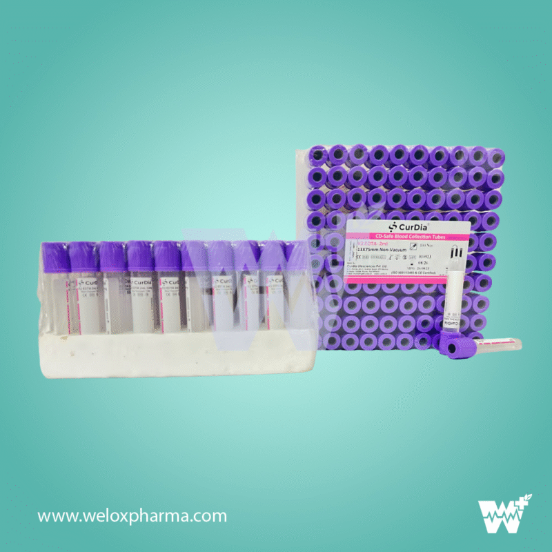 Curdia K2EDTA Non Vacuum Blood Collection Tube - Image 3