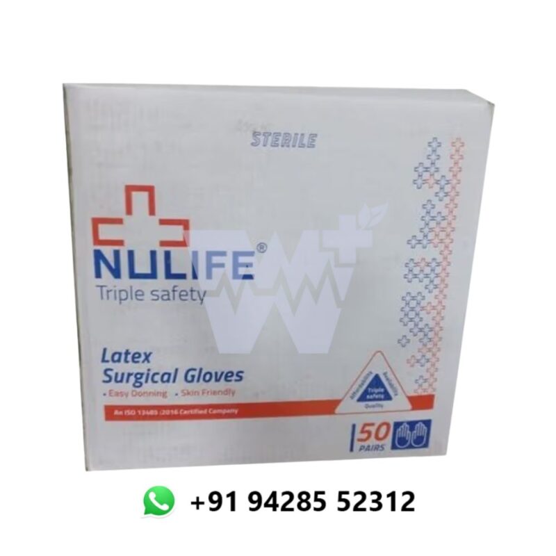Nulife Latex Sterile Surgical Powdered Gloves - Image 3