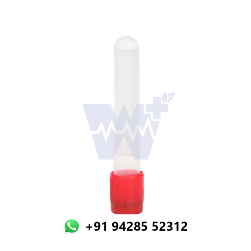 Hemotube Clot Activator Non Vacuum Blood Collection Tube - Image 3