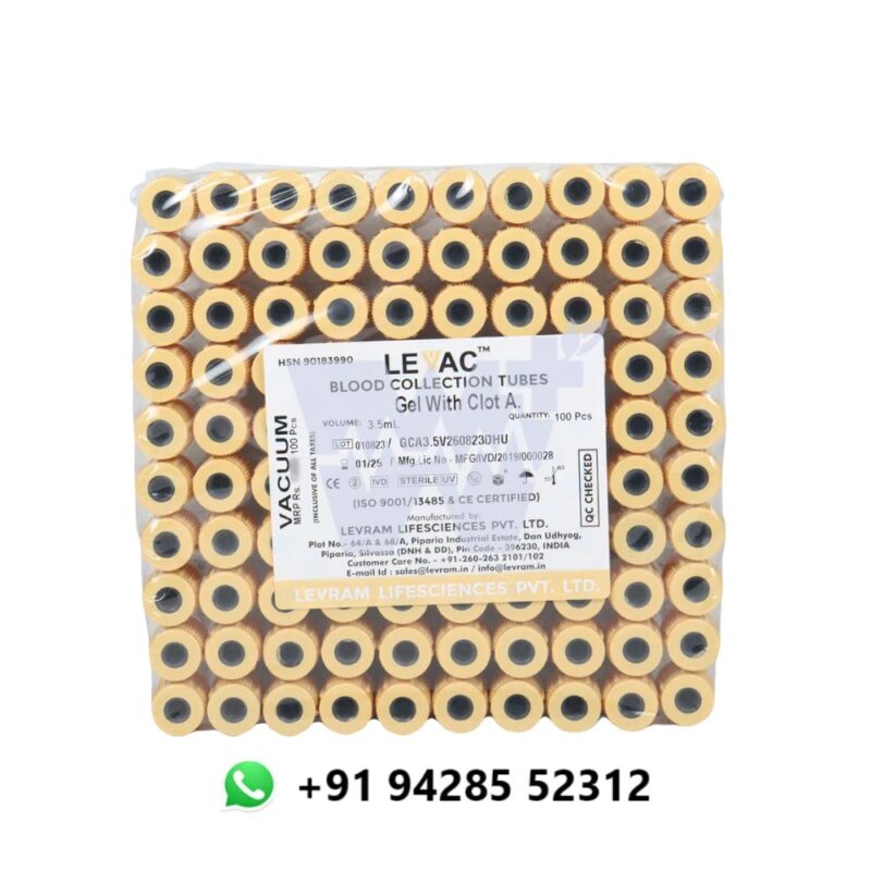 Levram Gel Clot Act Vacuum Blood Collection Tube - Image 3