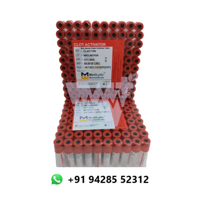 Medilytic Biomedicals Clot Activator Non Vaccum Blood Collection Tube - Image 3
