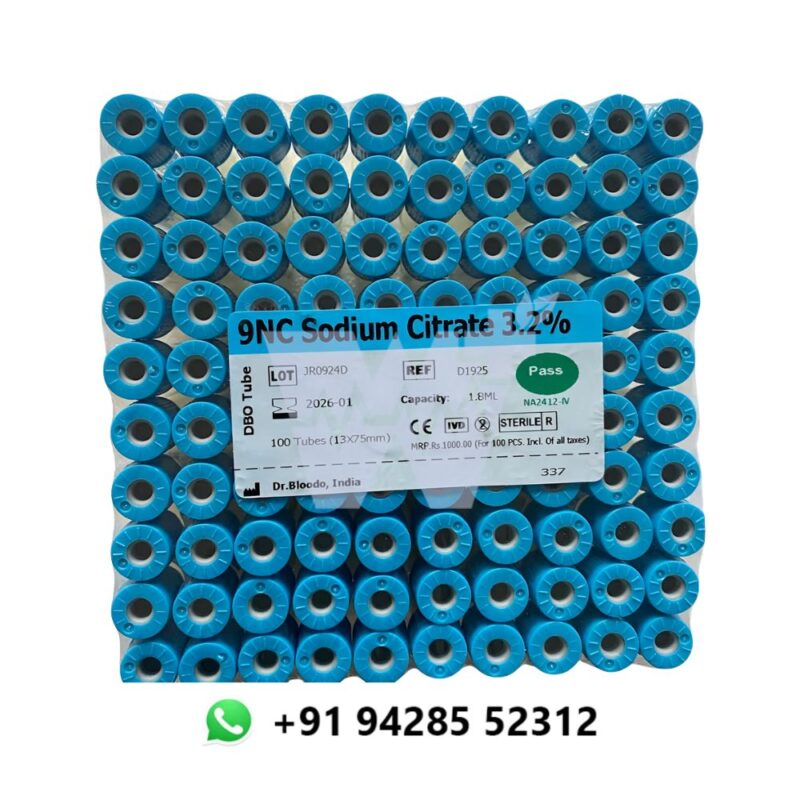 DBO Phlecocuum Sodium Citrate 3.2 Percentage Blood Collection Tube - Image 3