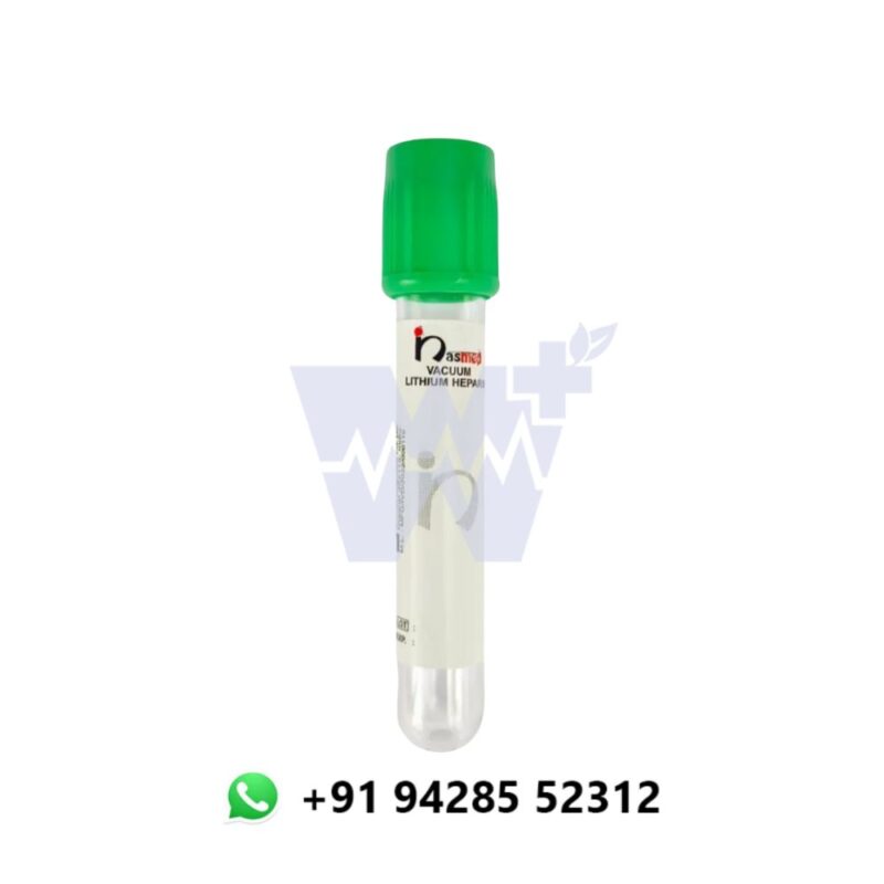 Nasmed Lithium Heparin Vacuum Blood Collection Tube - Image 3