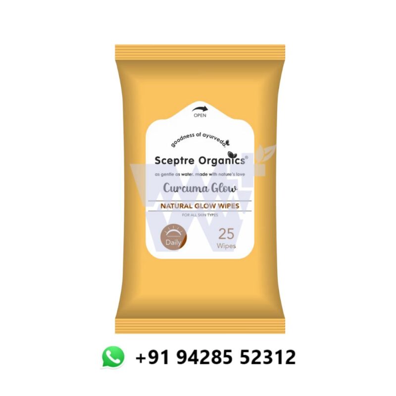 Sceptre Organics Curacuma Glow Natural Glow Wipes - Image 3