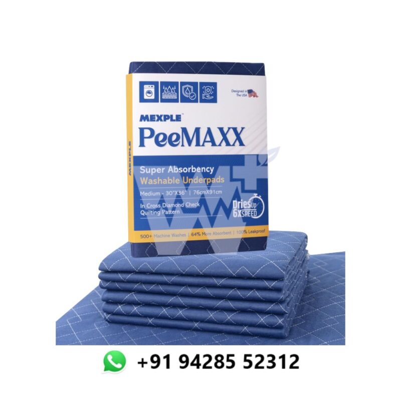 Mexple PeeMAXX Cotton Adult Reusable Classic Bed Washable Underpad