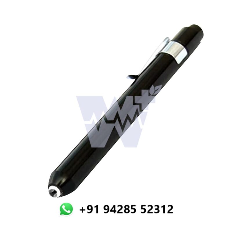 MTC Pen Torch Brass Body Yellow LED Light