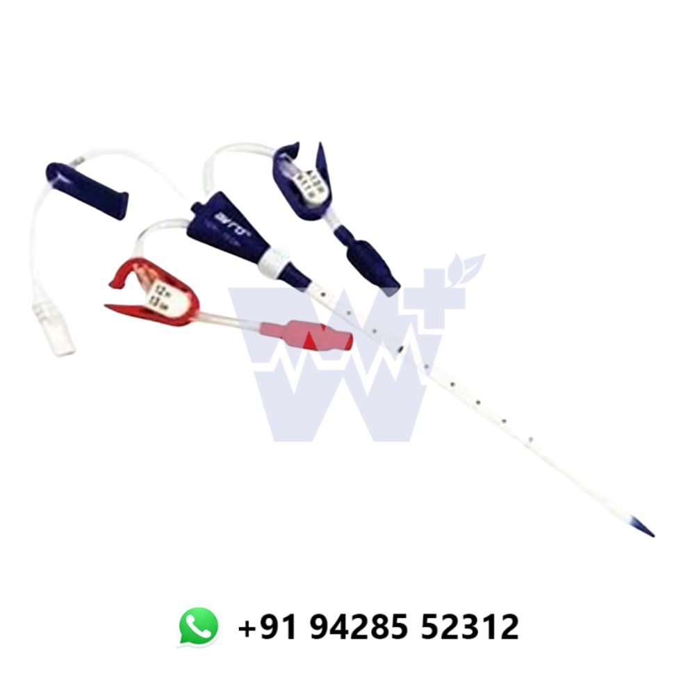 Rein Triple Lumen Curved Haemodialysis Catheter Kit