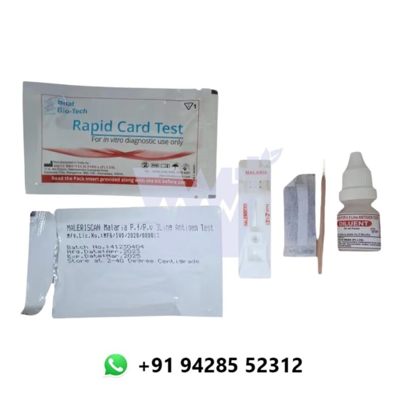 Maleriscan Malaria Pf/Pv 3 Line Antigen Rapid Card