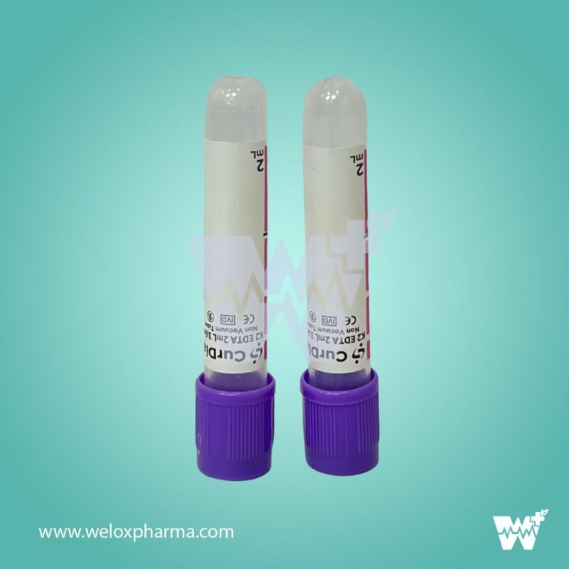 Curdia K2EDTA Non Vacuum Blood Collection Tube - Image 2