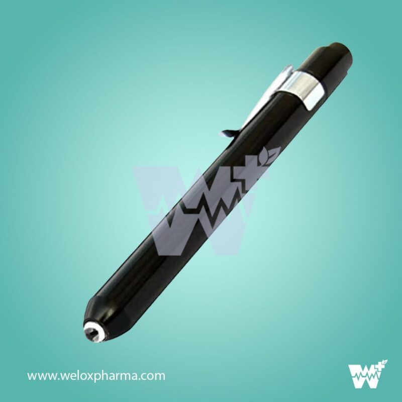 MTC Pen Torch Brass Body Yellow LED Light - Image 2