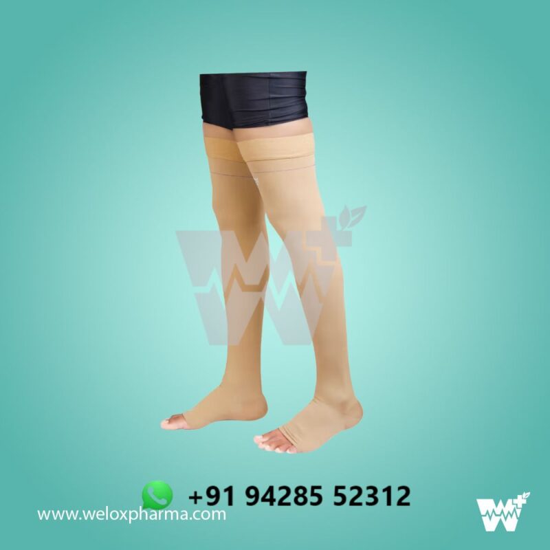 Dyna Pryda Cotton Medical Compression Stockings Class 2 AG Up to Groin - Image 2
