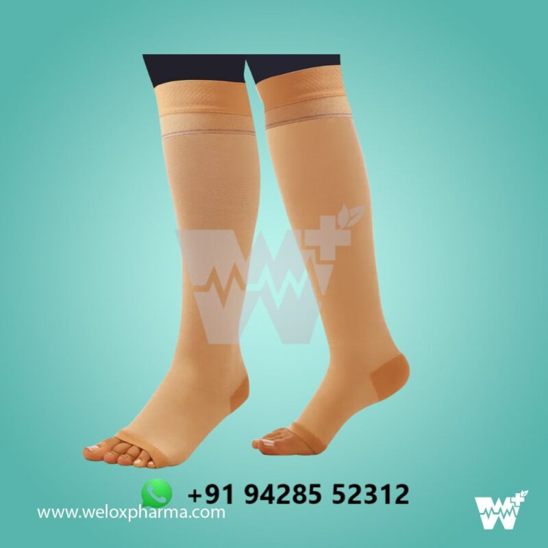 Dyna Comprezon Cotton Varicose Vein Stockings Class 1 AD Below Knee - Image 2
