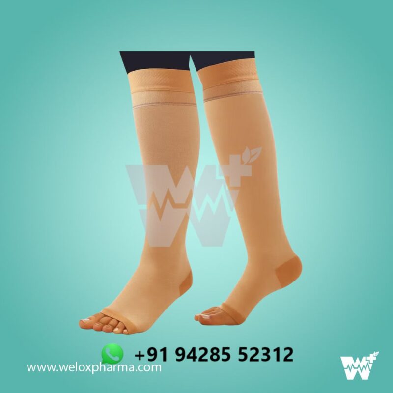 Dyna Comprezon Cotton Varicose Vein Stockings Class 2 AD Below Knee - Image 2