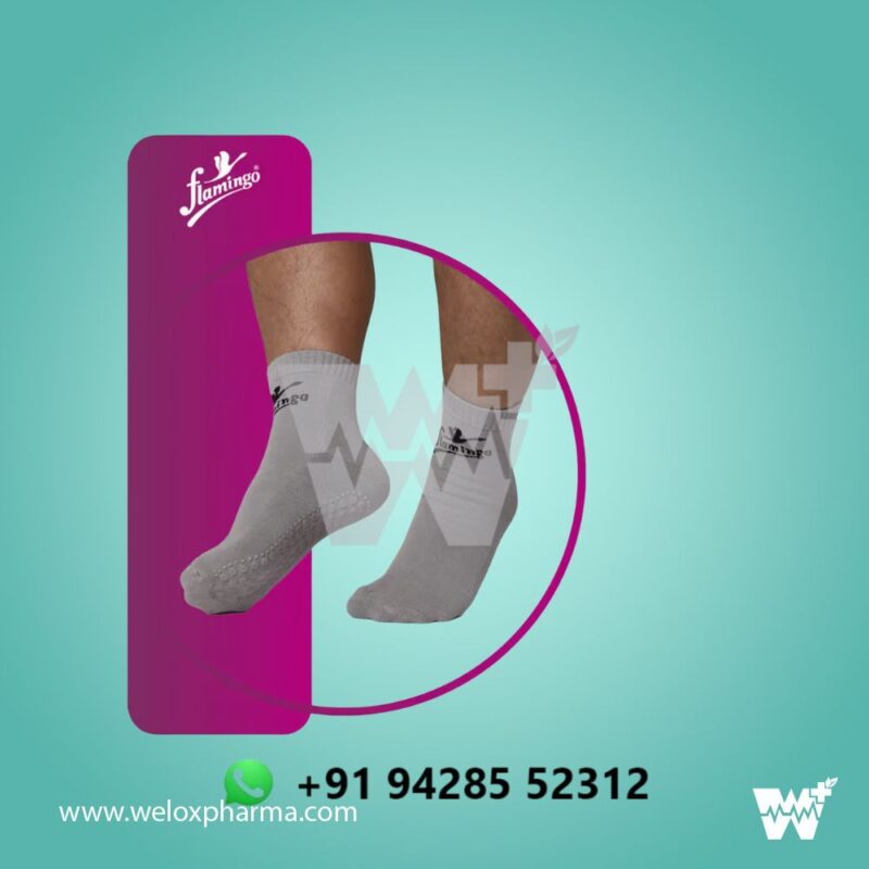 Flamingo Anti Skid Socks Ankle - Image 2