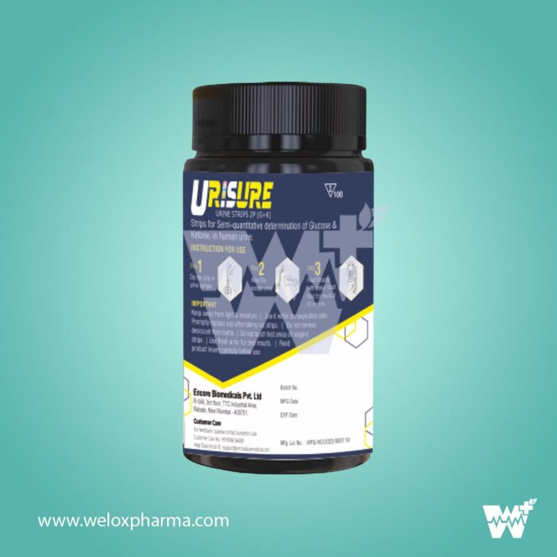 Urisure Urine Strip Glucose + Ketone - Image 2
