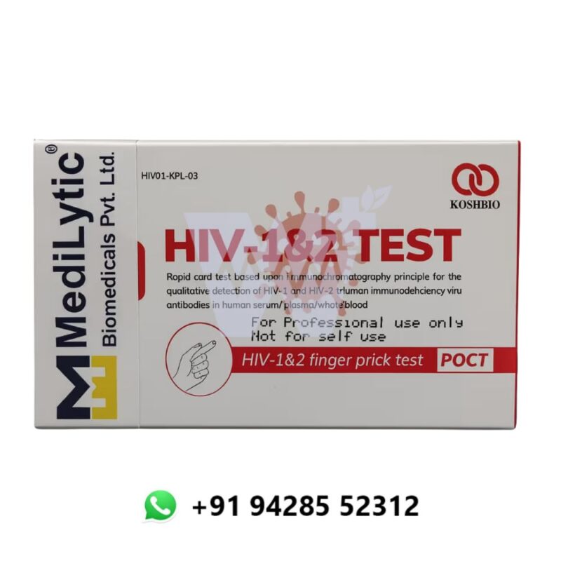 Medilytic Biomedicals Koshbio HIV-1&2 Rapid Card - Image 3