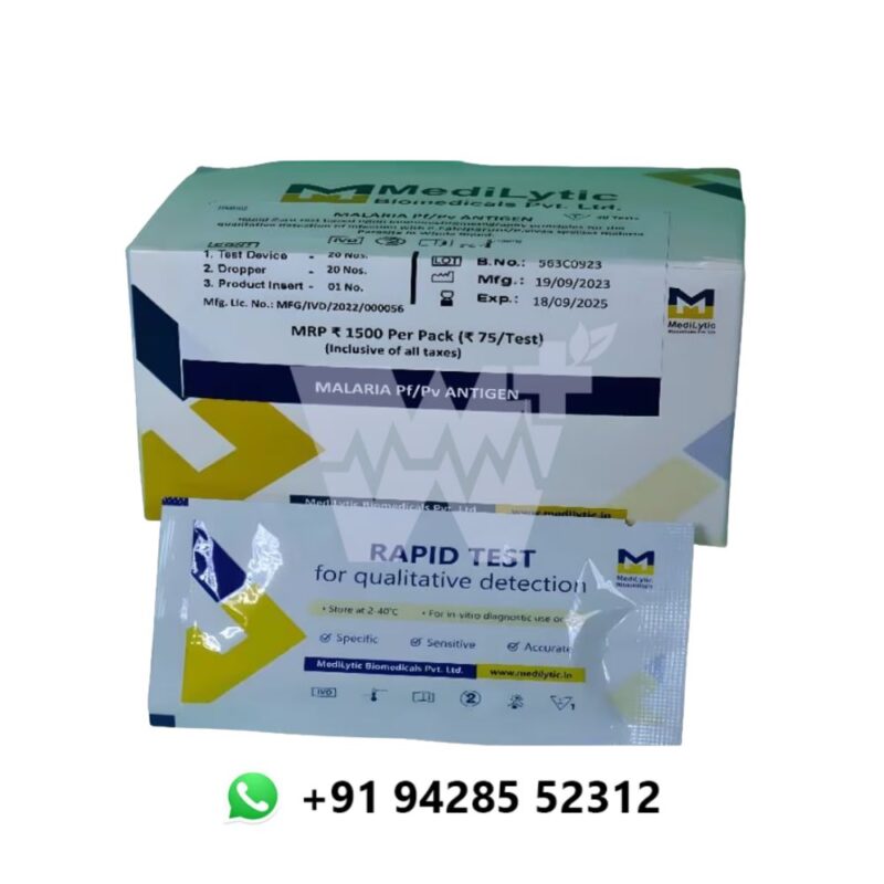 Medilytic Biomedicals Malaria Pf/Pv Antigen Rapid Card - Image 3