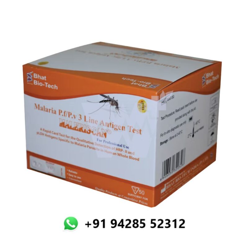 Maleriscan Malaria Pf/Pv 3 Line Antigen Rapid Card - Image 3