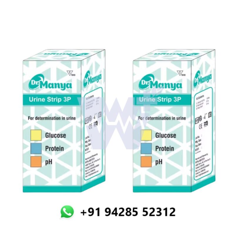 Dr.Manya Urine Strips 3 Parameter Glucose,Protein & pH - Image 3