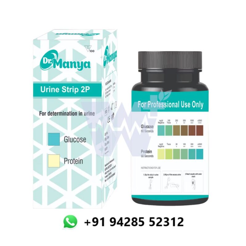 Dr.Manya Urine Strips 2 Parameter Glucose & Protein - Image 3
